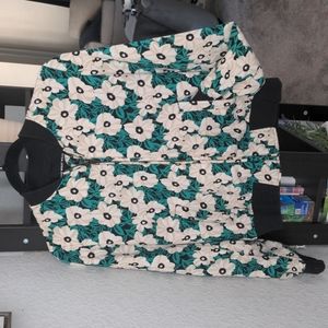 Who What Wear Floral Bomber size Small